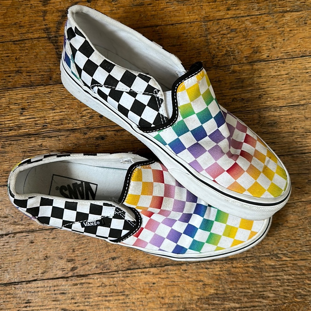 Rainbow 🌈 Vans -ladies 7.5